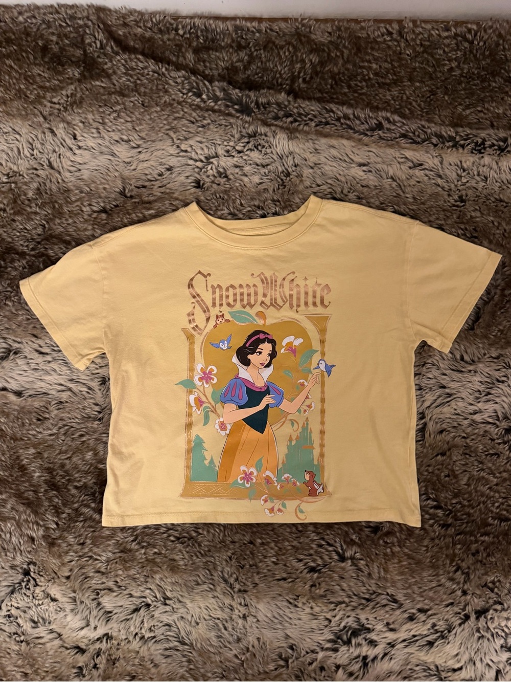 GAP Yellow Snow White Graphic Tee for Kids